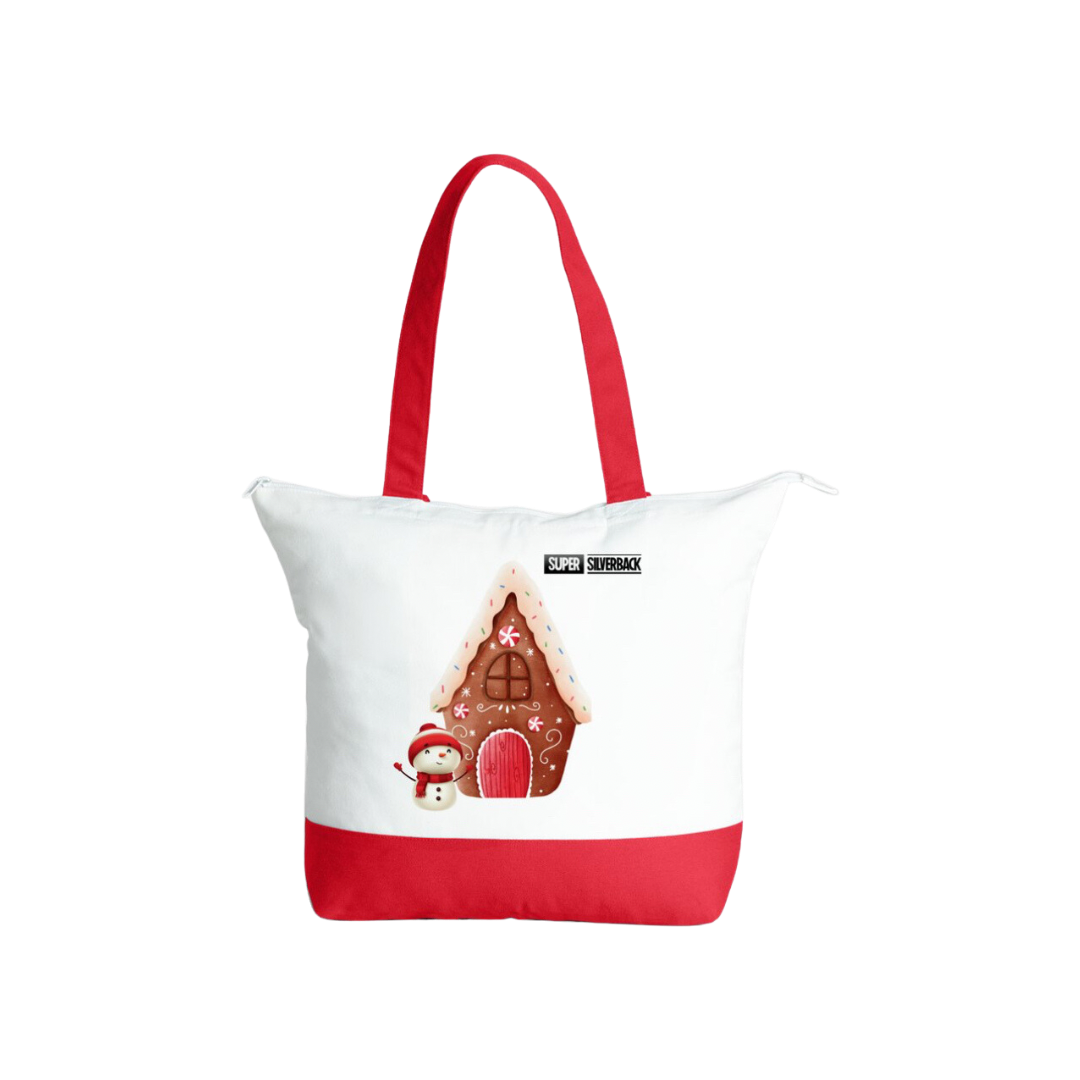 [Christmas] Gingerbread House with Snowman Tote Bag O’ Magic 01